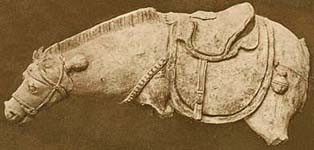汗血馬の古代彫刻